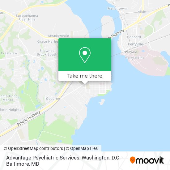 Advantage Psychiatric Services map