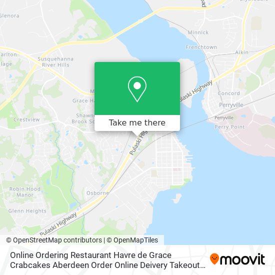 Mapa de Online Ordering Restaurant Havre de Grace Crabcakes Aberdeen Order Online Deivery Takeout Pickup Pi