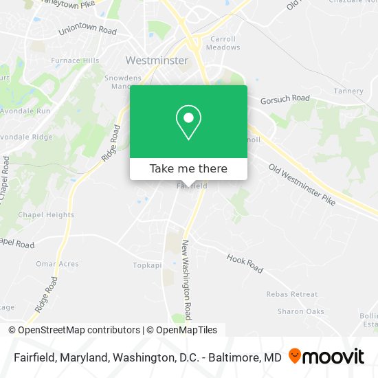 Fairfield, Maryland map