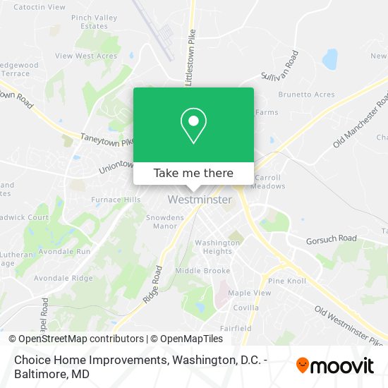 Choice Home Improvements map