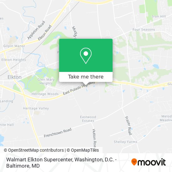 Walmart Elkton Supercenter map