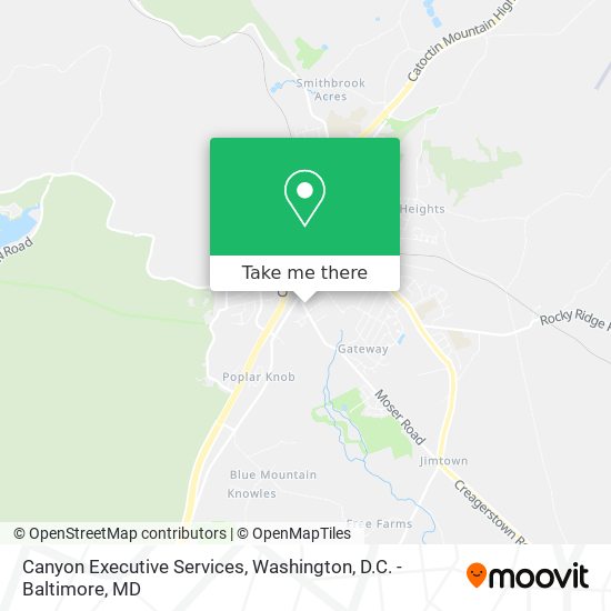 Canyon Executive Services map