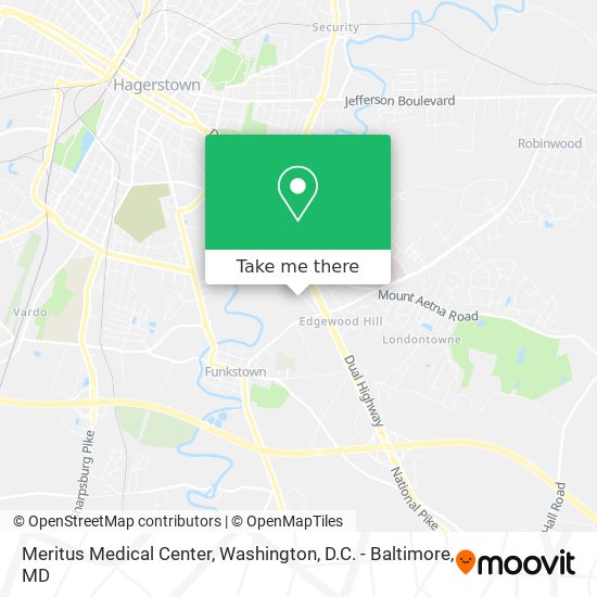 Mapa de Meritus Medical Center