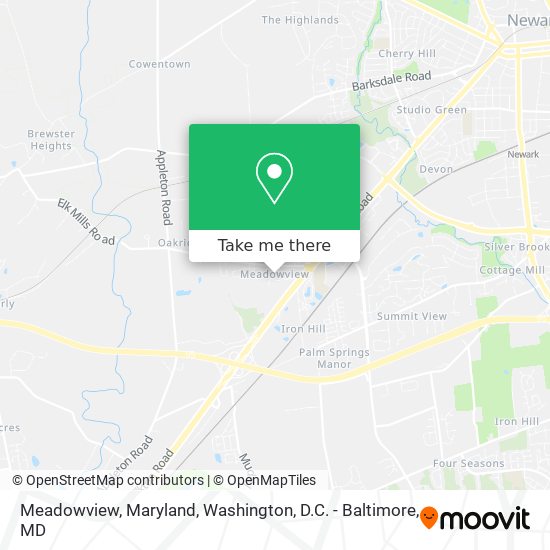 Mapa de Meadowview, Maryland