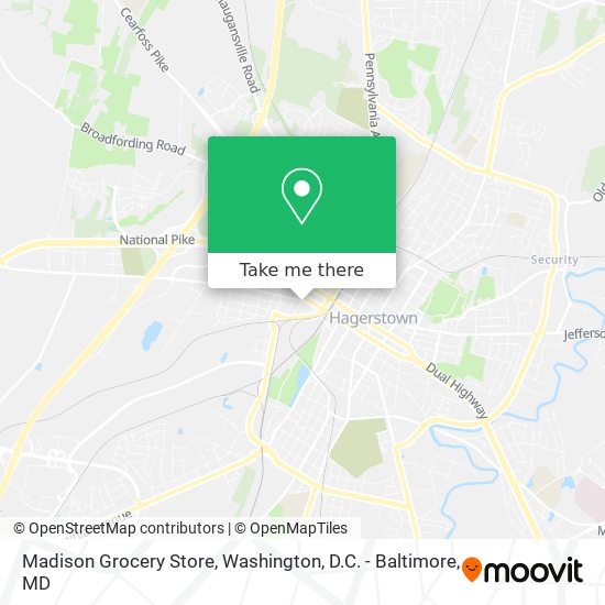 Madison Grocery Store map