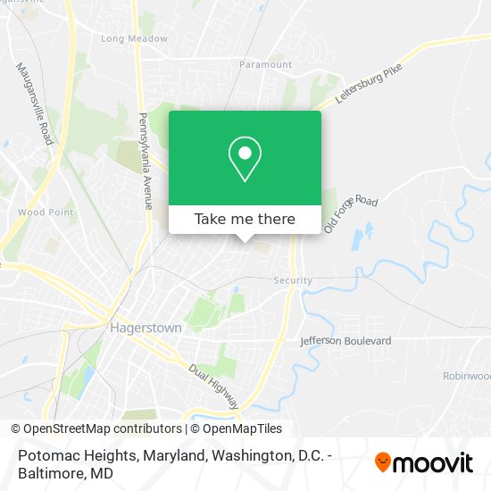 Potomac Heights, Maryland map