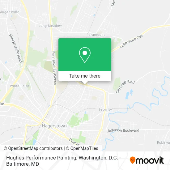 Hughes Performance Painting map