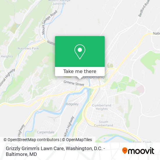 Grizzly Grimm's Lawn Care map