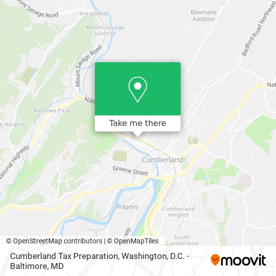 Mapa de Cumberland Tax Preparation