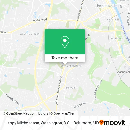 Mapa de Happy Michoacana