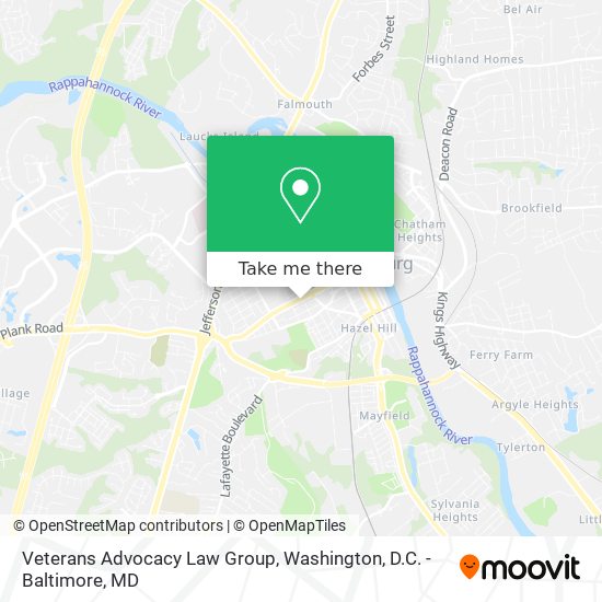 Veterans Advocacy Law Group map