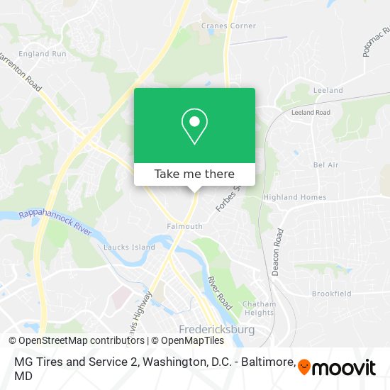 MG Tires and Service 2 map