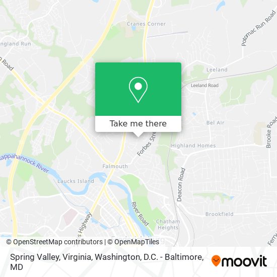 Spring Valley, Virginia map