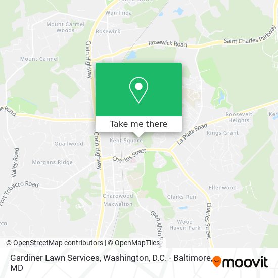 Gardiner Lawn Services map