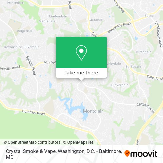 Mapa de Crystal Smoke & Vape