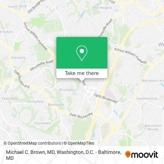 Michael C. Brown, MD map