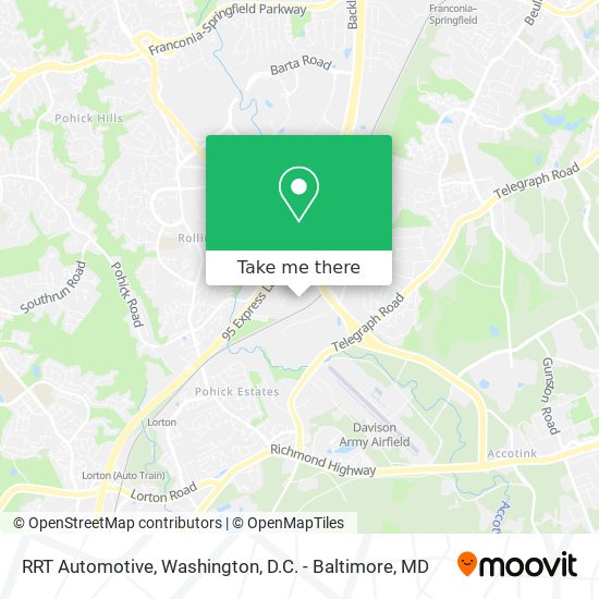 RRT Automotive map