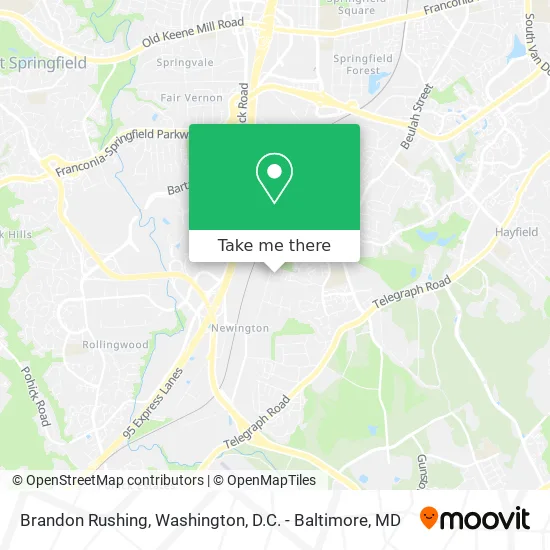 Brandon Rushing map