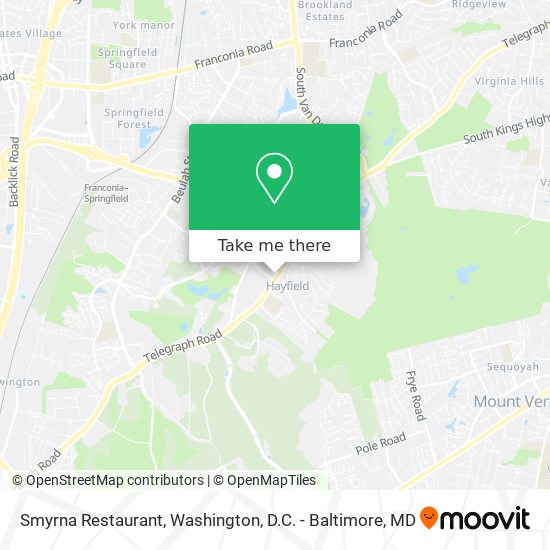 Mapa de Smyrna Restaurant