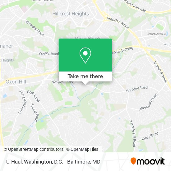 U-Haul map