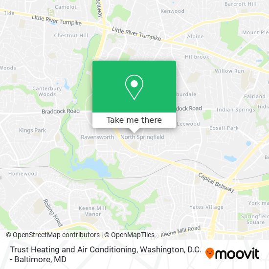 Mapa de Trust Heating and Air Conditioning
