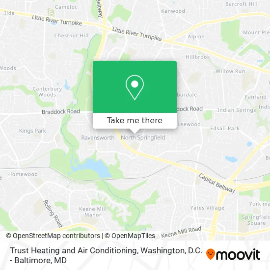 Trust Heating and Air Conditioning map