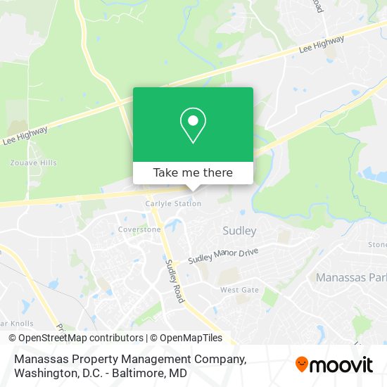 Manassas Property Management Company map