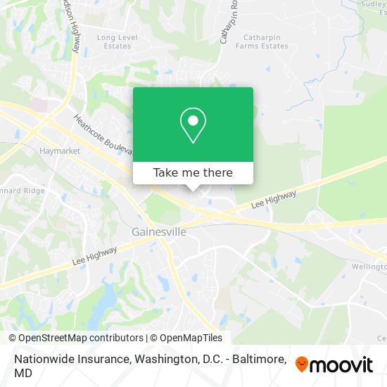 Mapa de Nationwide Insurance