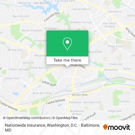 Nationwide Insurance map