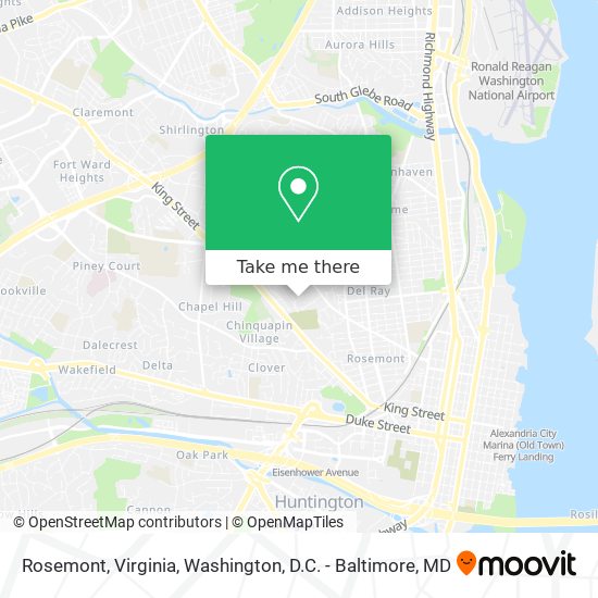 Rosemont, Virginia map