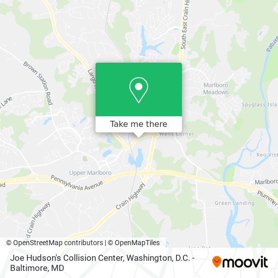 Mapa de Joe Hudson's Collision Center