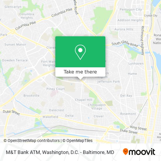 M&T Bank ATM map