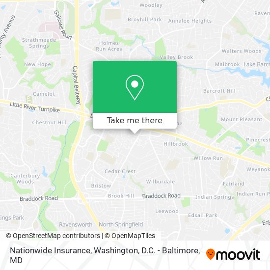 Mapa de Nationwide Insurance