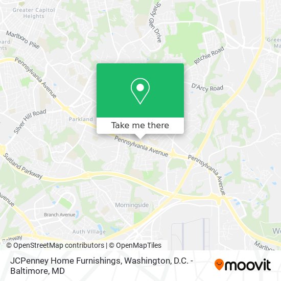 JCPenney Home Furnishings map