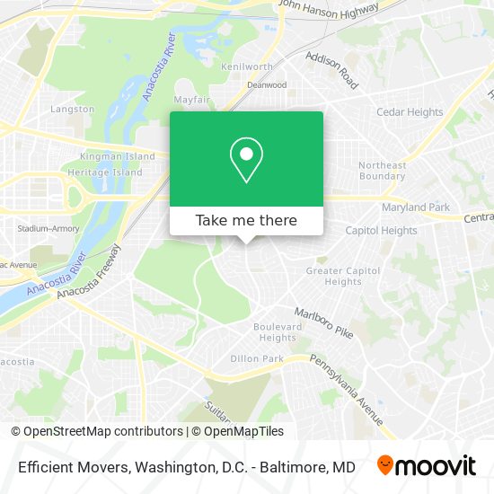 Efficient Movers map