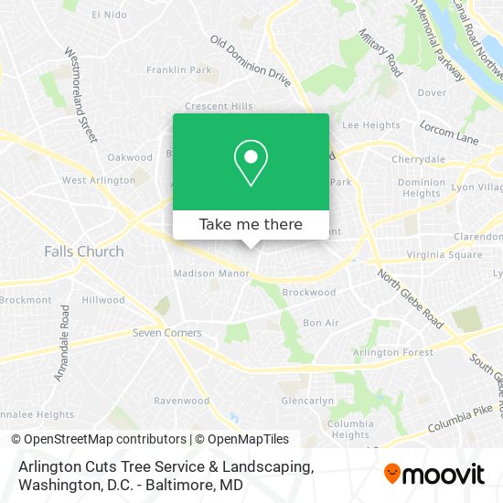 Arlington Cuts Tree Service & Landscaping map