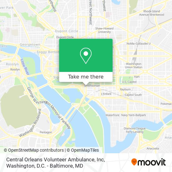 Mapa de Central Orleans Volunteer Ambulance, Inc