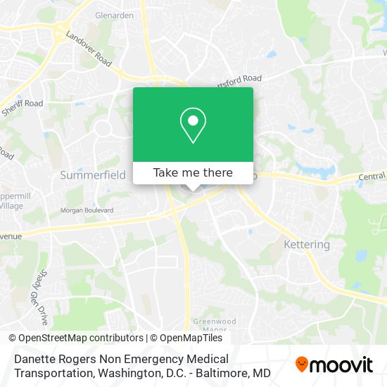 Danette Rogers Non Emergency Medical Transportation map