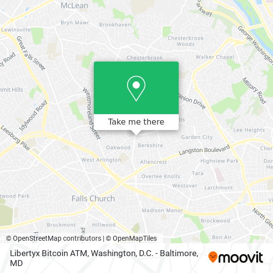 Mapa de Libertyx Bitcoin ATM