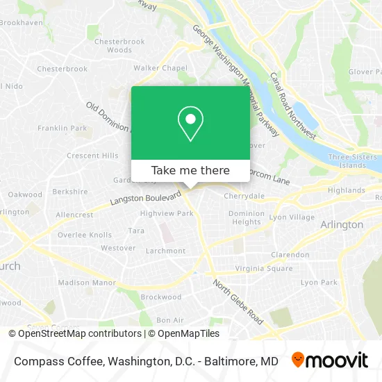 Compass Coffee map
