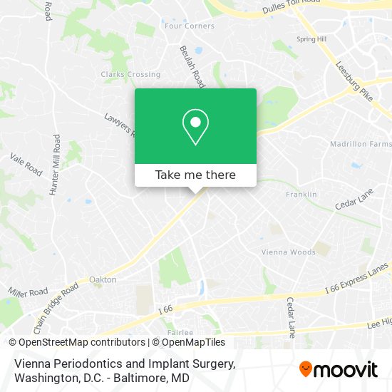Mapa de Vienna Periodontics and Implant Surgery