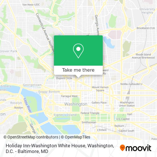 Holiday Inn-Washington White House map