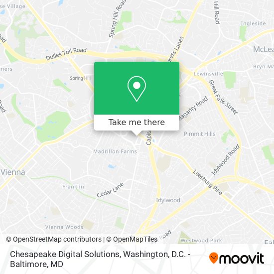 Mapa de Chesapeake Digital Solutions