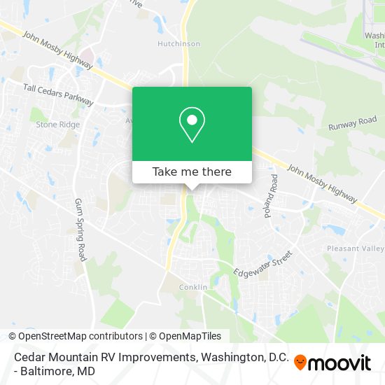 Cedar Mountain RV Improvements map