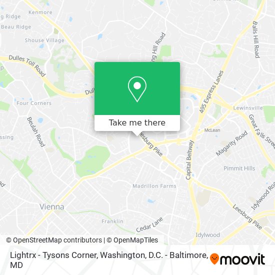 Lightrx - Tysons Corner map