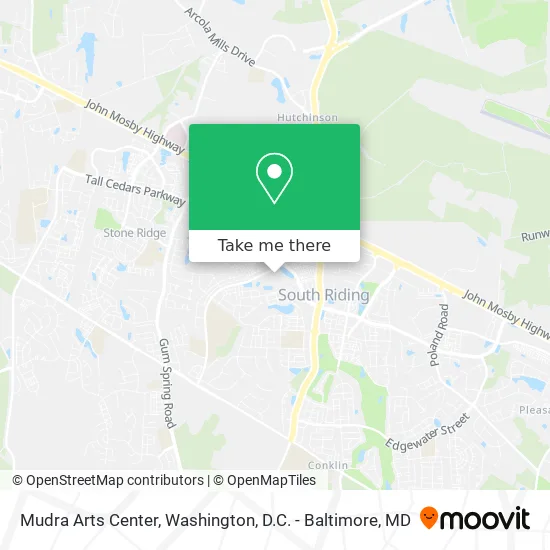 Mudra Arts Center map