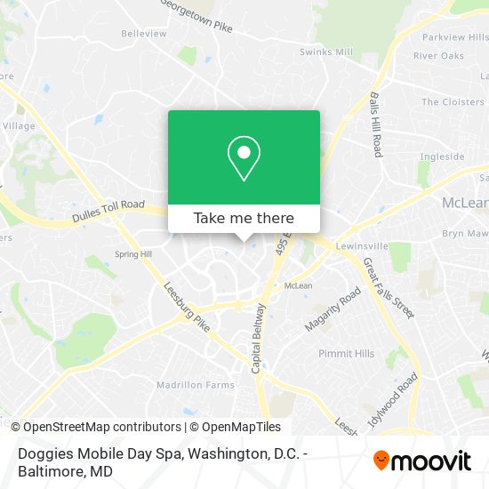 Doggies Mobile Day Spa map