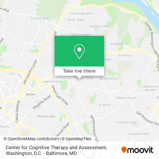 Mapa de Center for Cognitive Therapy and Assessment