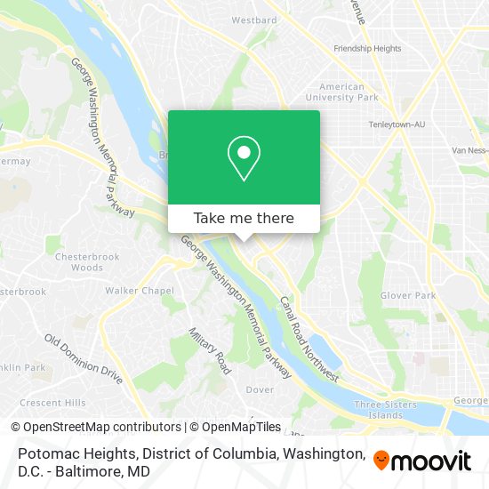 Potomac Heights, District of Columbia map