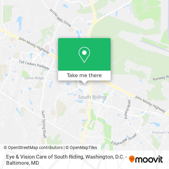 Eye & Vision Care of South Riding map